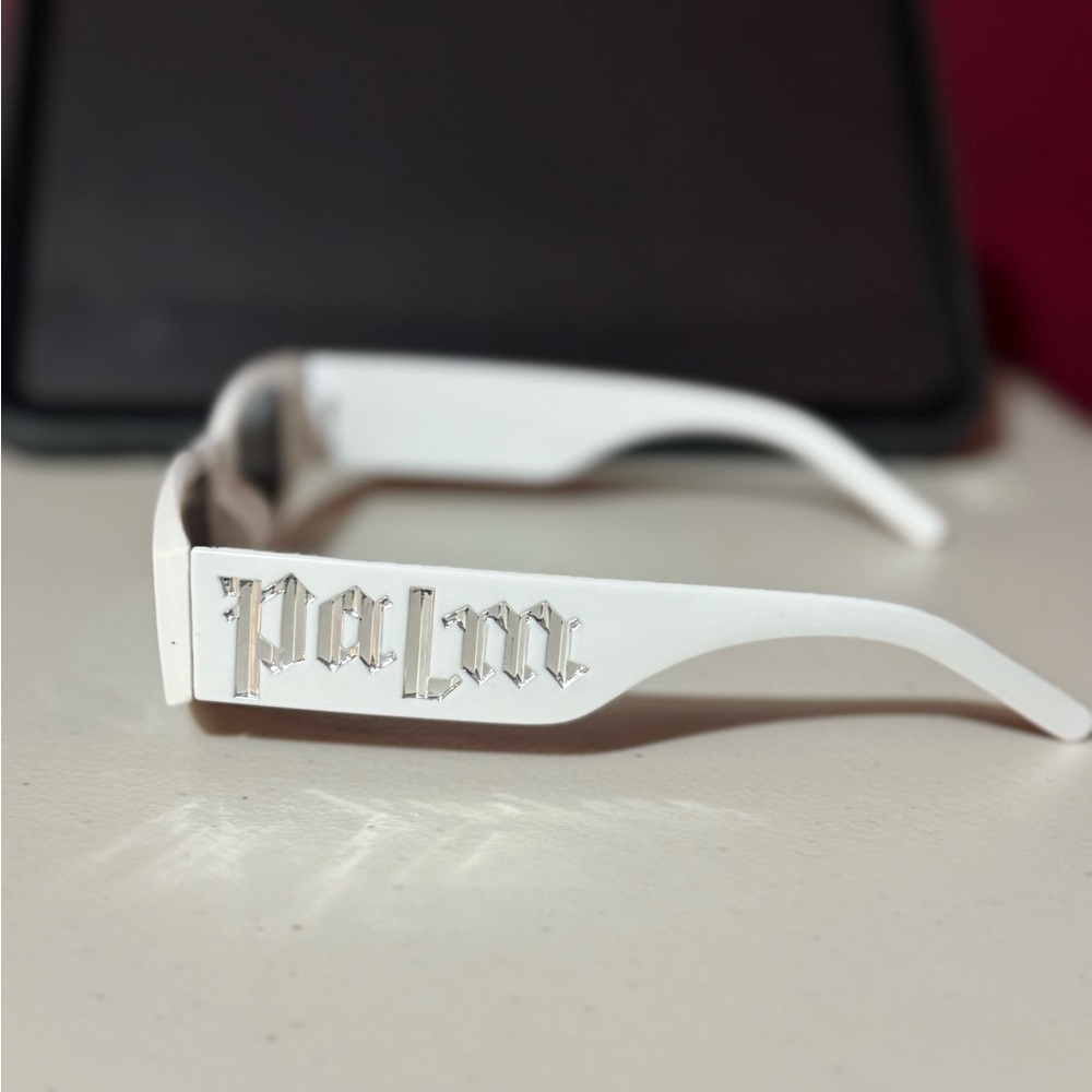 Palm Angels White Sunglasses